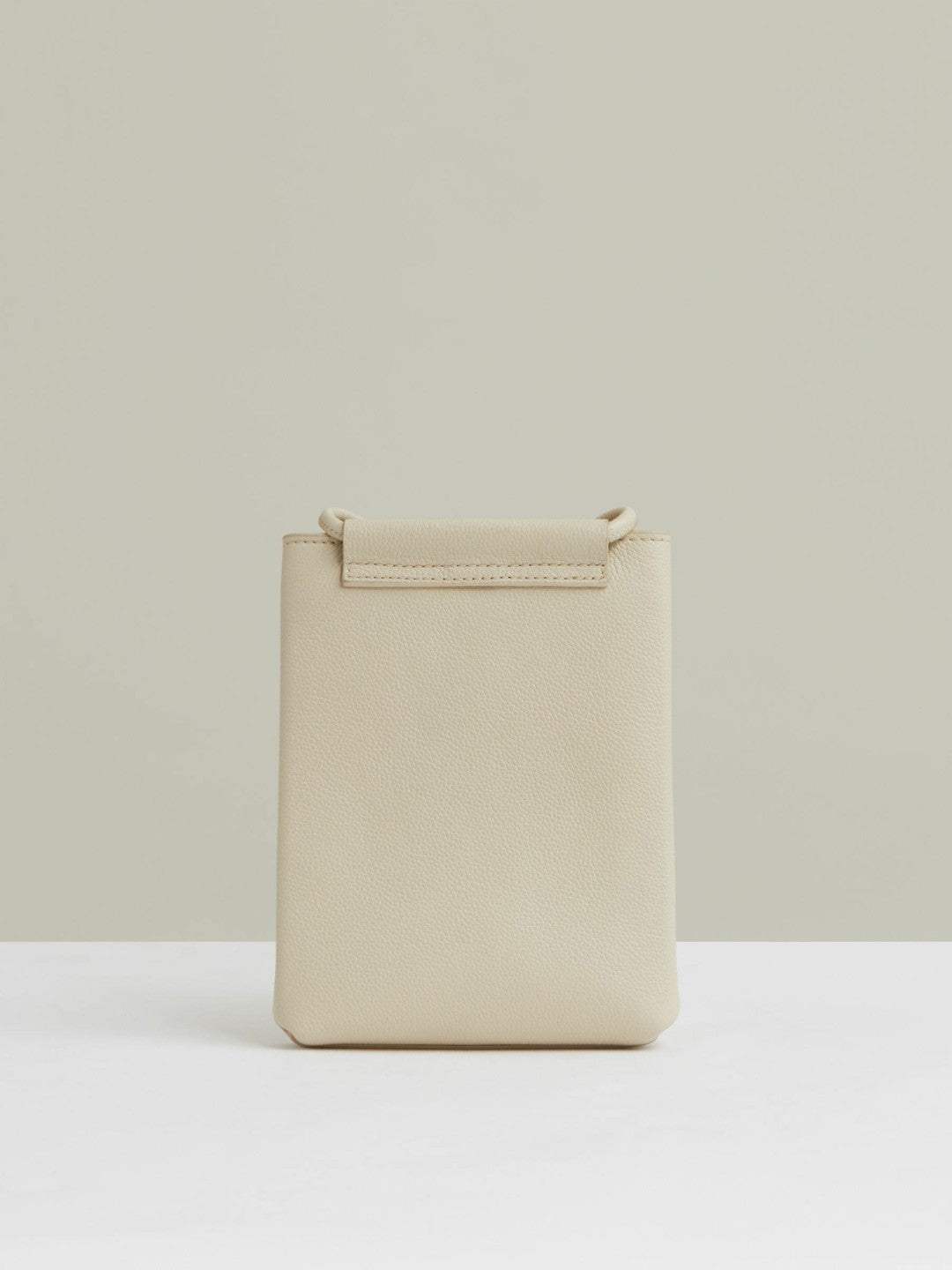 Leather Phone Holder in Off White