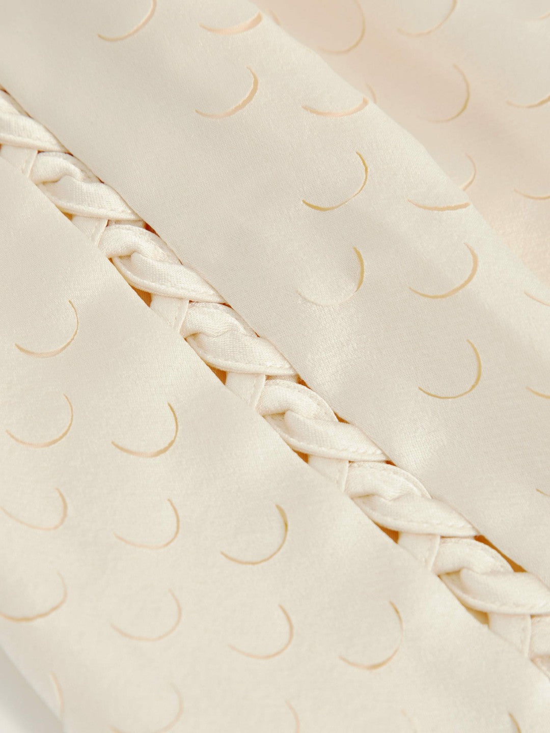 Laser Cut Drawstring Shorts in White