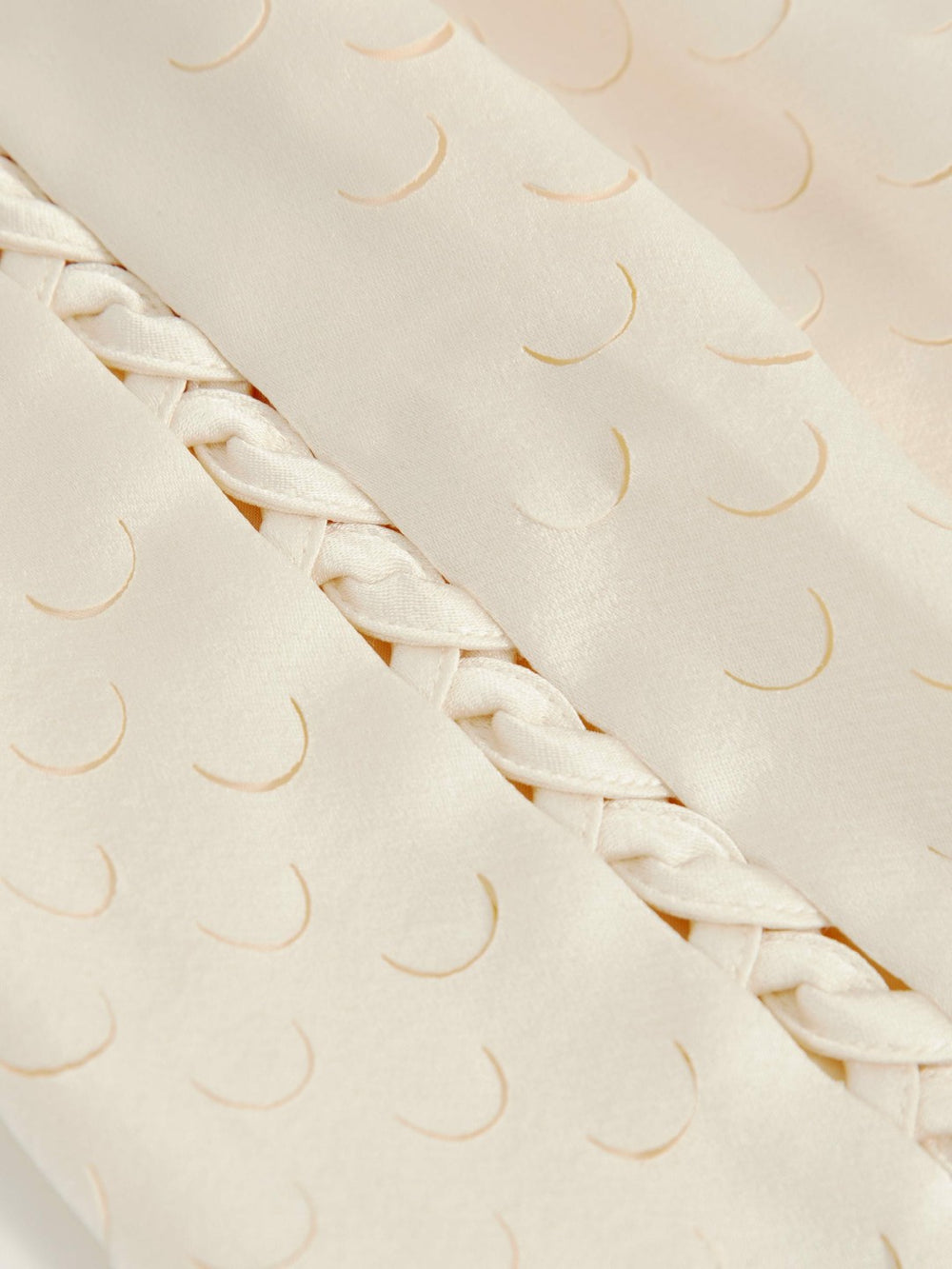 Laser Cut Drawstring Shorts in White