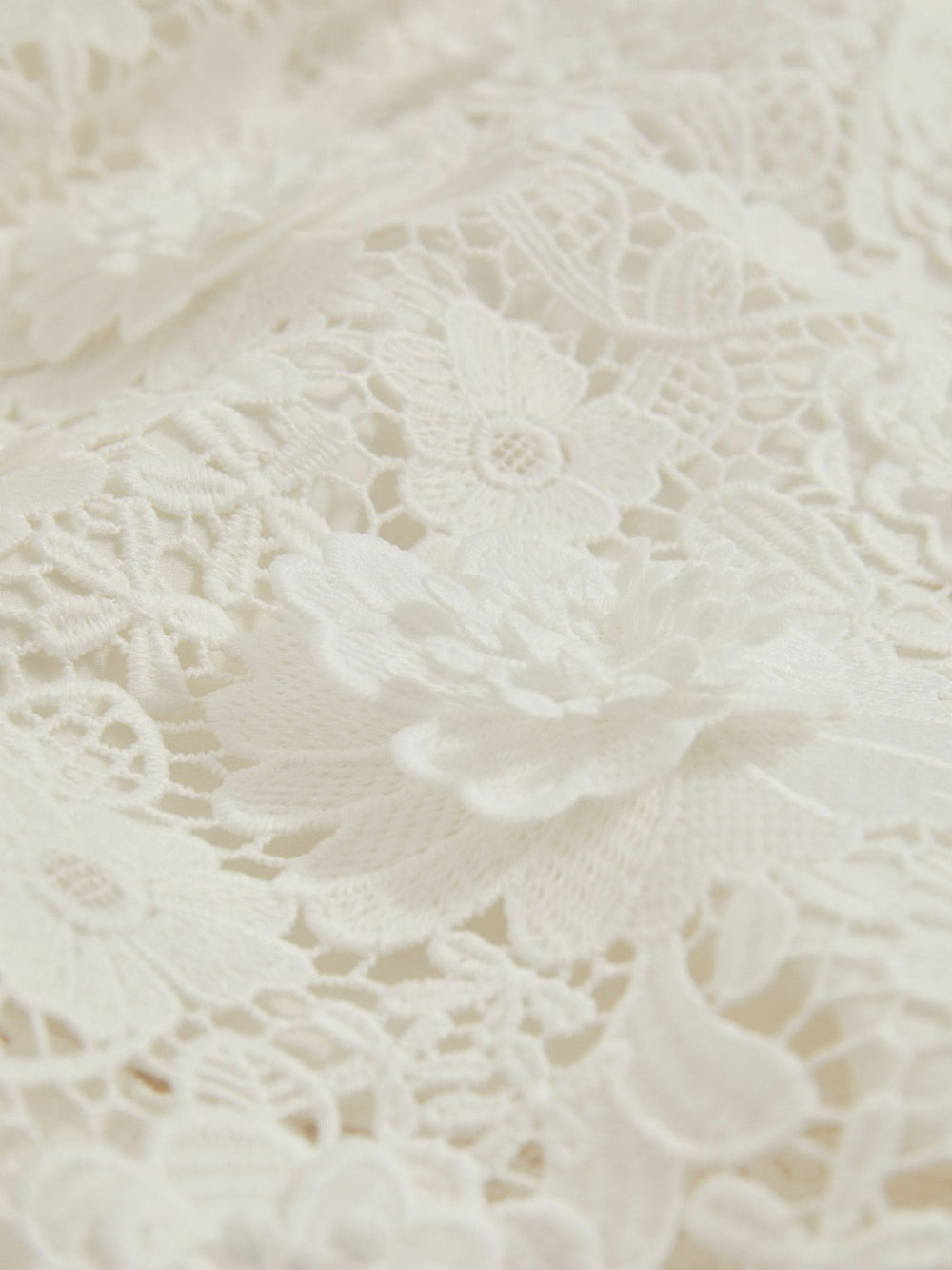 9-13 yrs Guipure-Lace Midi Dress in Ivory