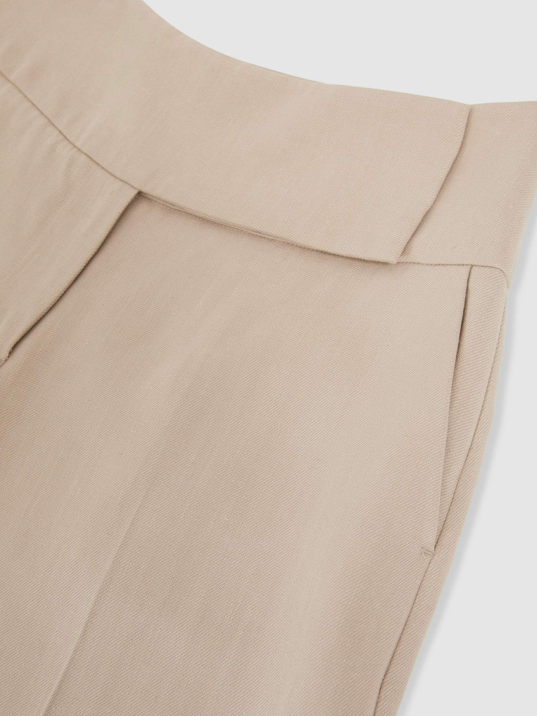 Petite Lyocell-Linen Wide-Leg Trousers in Neutral