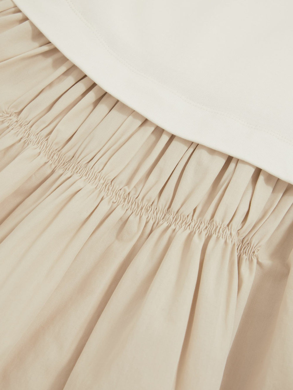 9-13 yrs Cotton Layered Sleeveless Midi Dress in Neutral