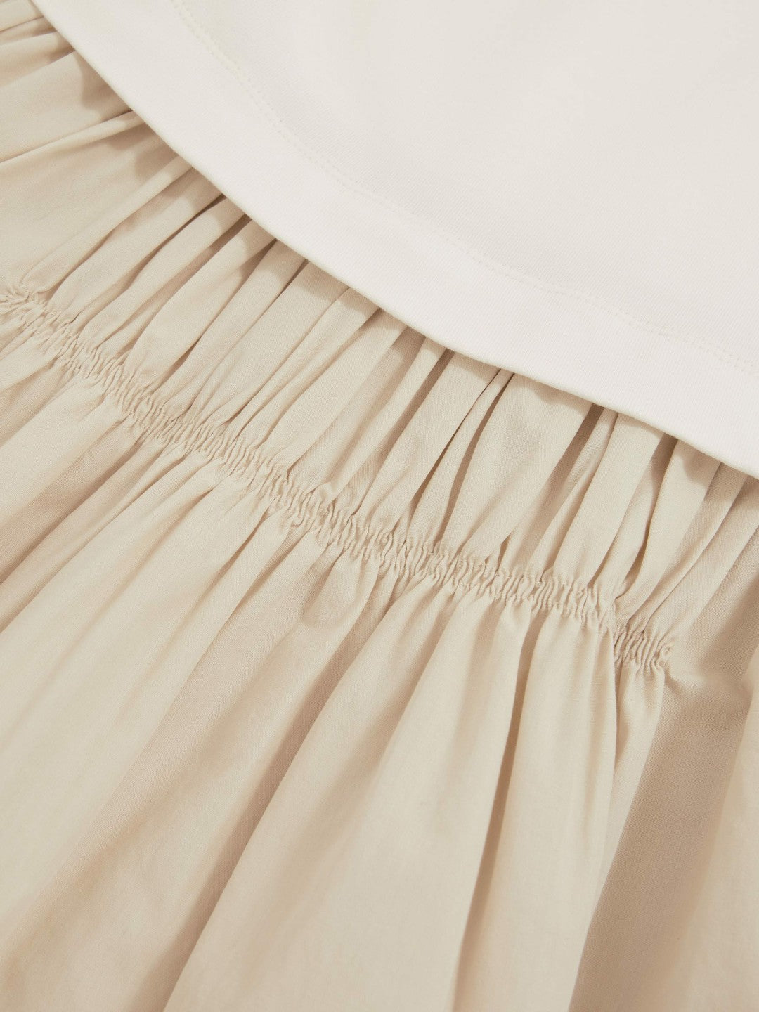 13-14 yrs Cotton Layered Sleeveless Midi Dress in Neutral