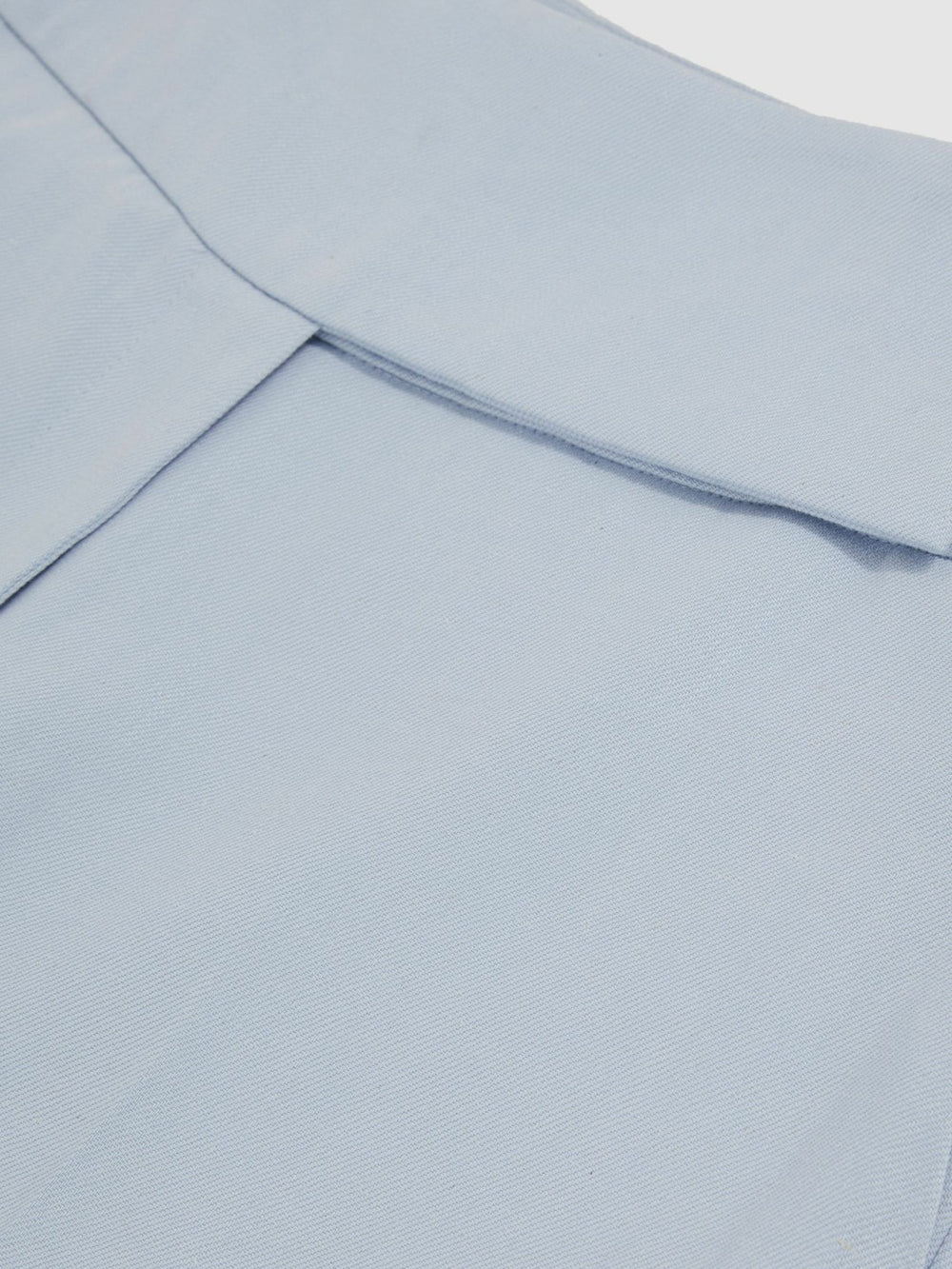 Lyocell-Linen Wide-Leg Trousers in Blue
