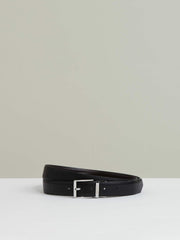 Reversible Leather Belt with Interchangeable Buckle in Black/Brown