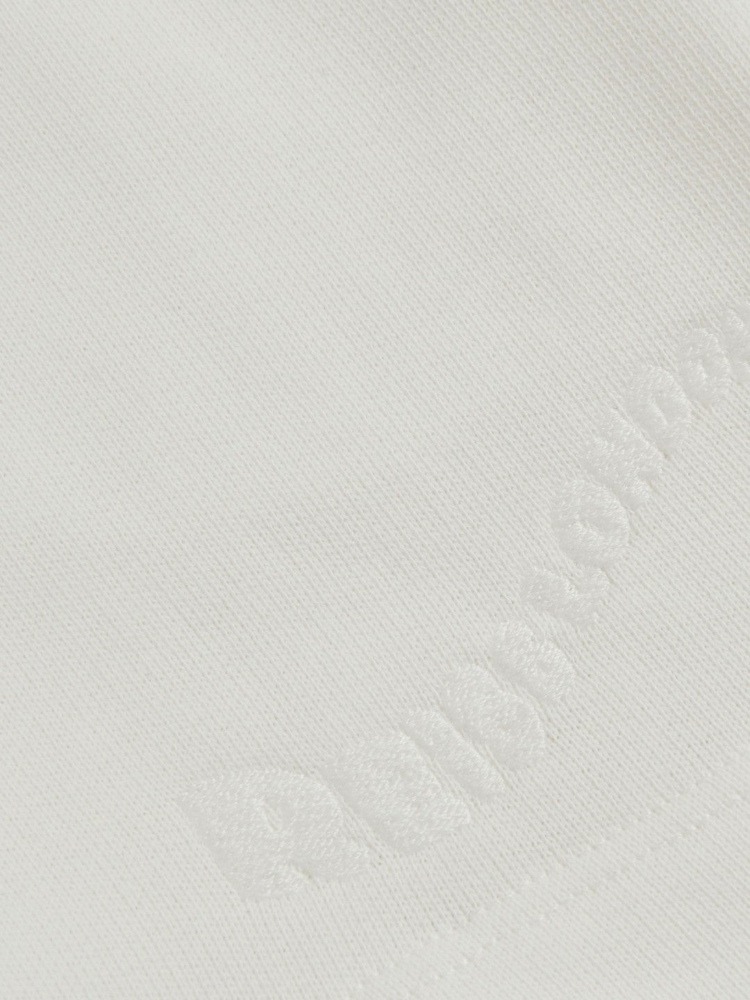 9-13 yrs Cotton Brand-Embroidered Shorts in Off White