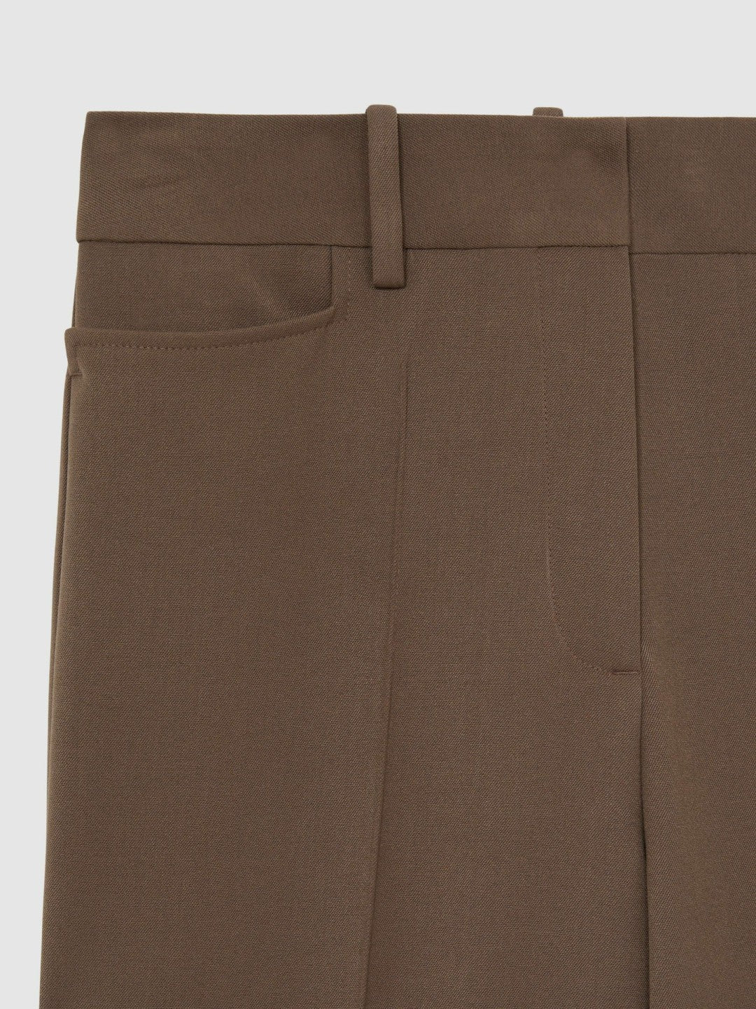 Petite Flared Suit Trousers in Mink Neutral
