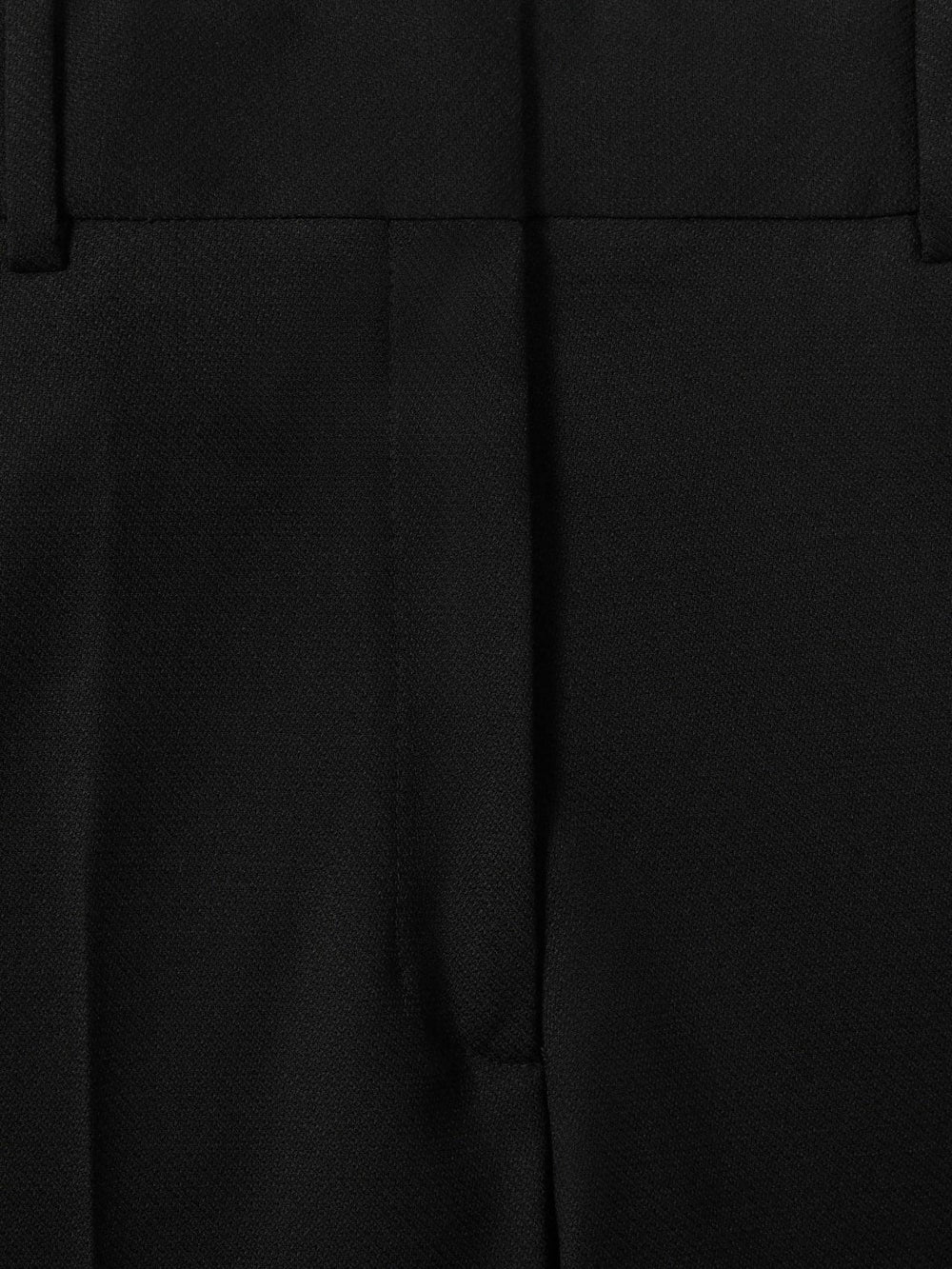 Wool-Blend Wide-Leg Suit Trousers in Black