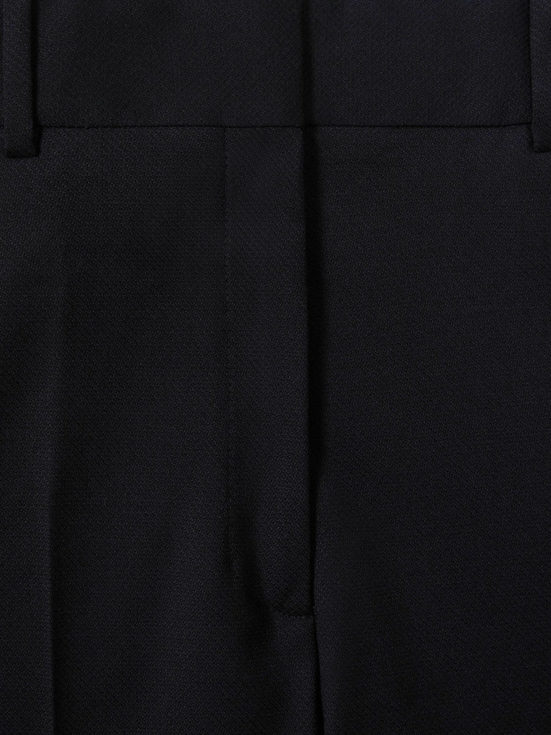 Wool-Blend Wide-Leg Suit Trousers in Navy