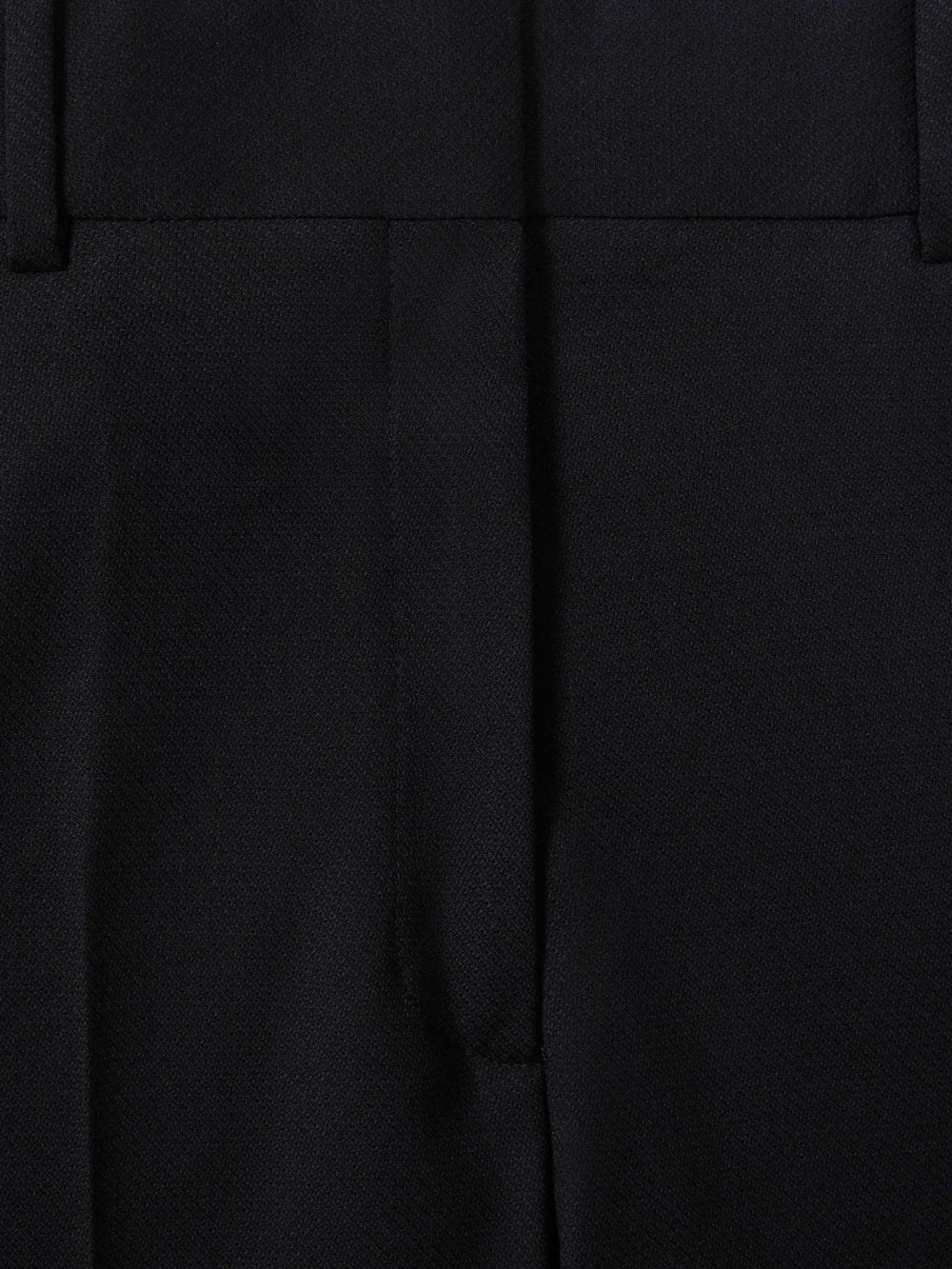Petite Wool-Blend Wide-Leg Suit Trousers in Navy
