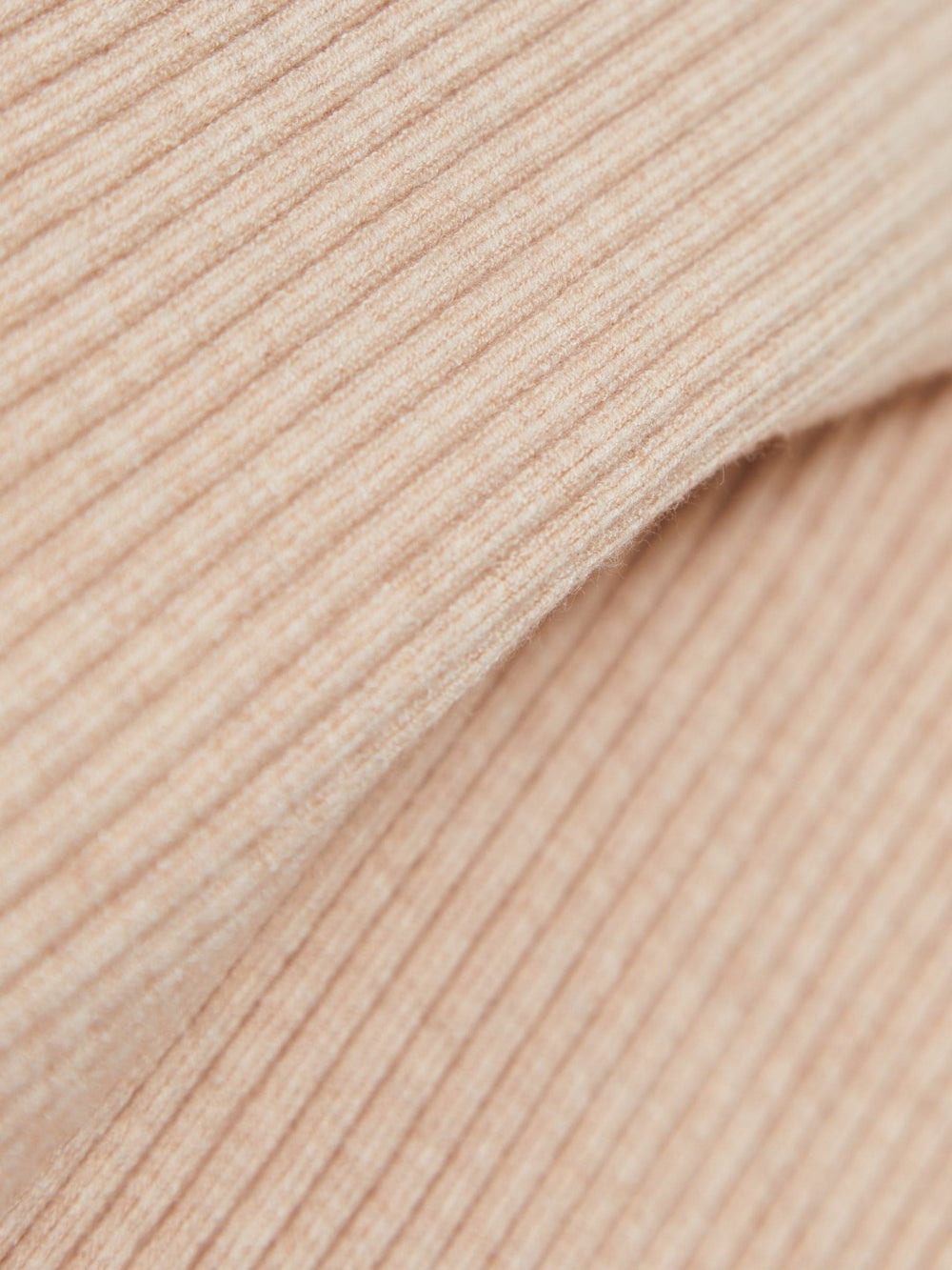 Asymmetric Draped Knitted Jumper in Oatmeal Neutral