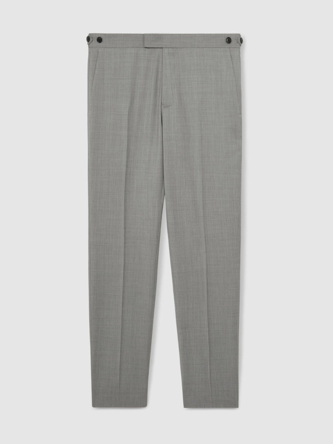 Slim-Fit Wool Suit Trousers in Mid Grey