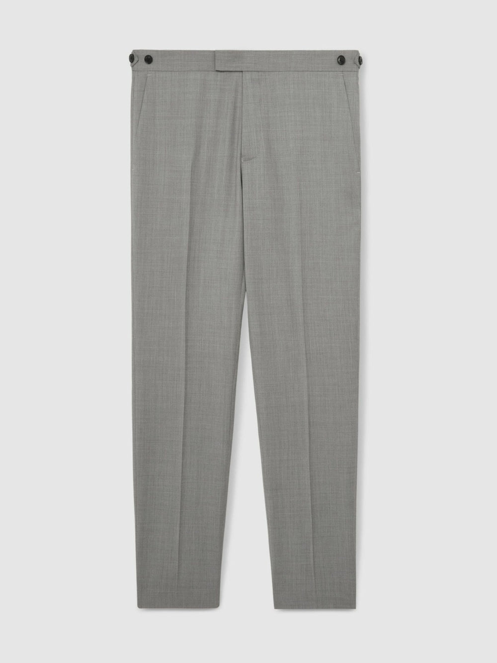 Slim-Fit Wool Suit Trousers in Mid Grey