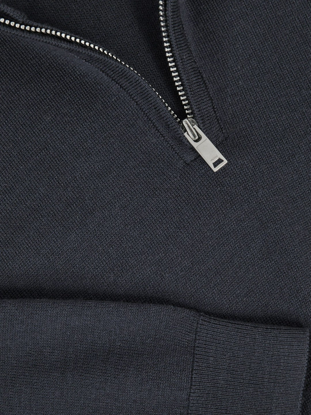 9-13 yrs Merino Wool Half-Zip Funnel Neck Jumper in Midnight Navy