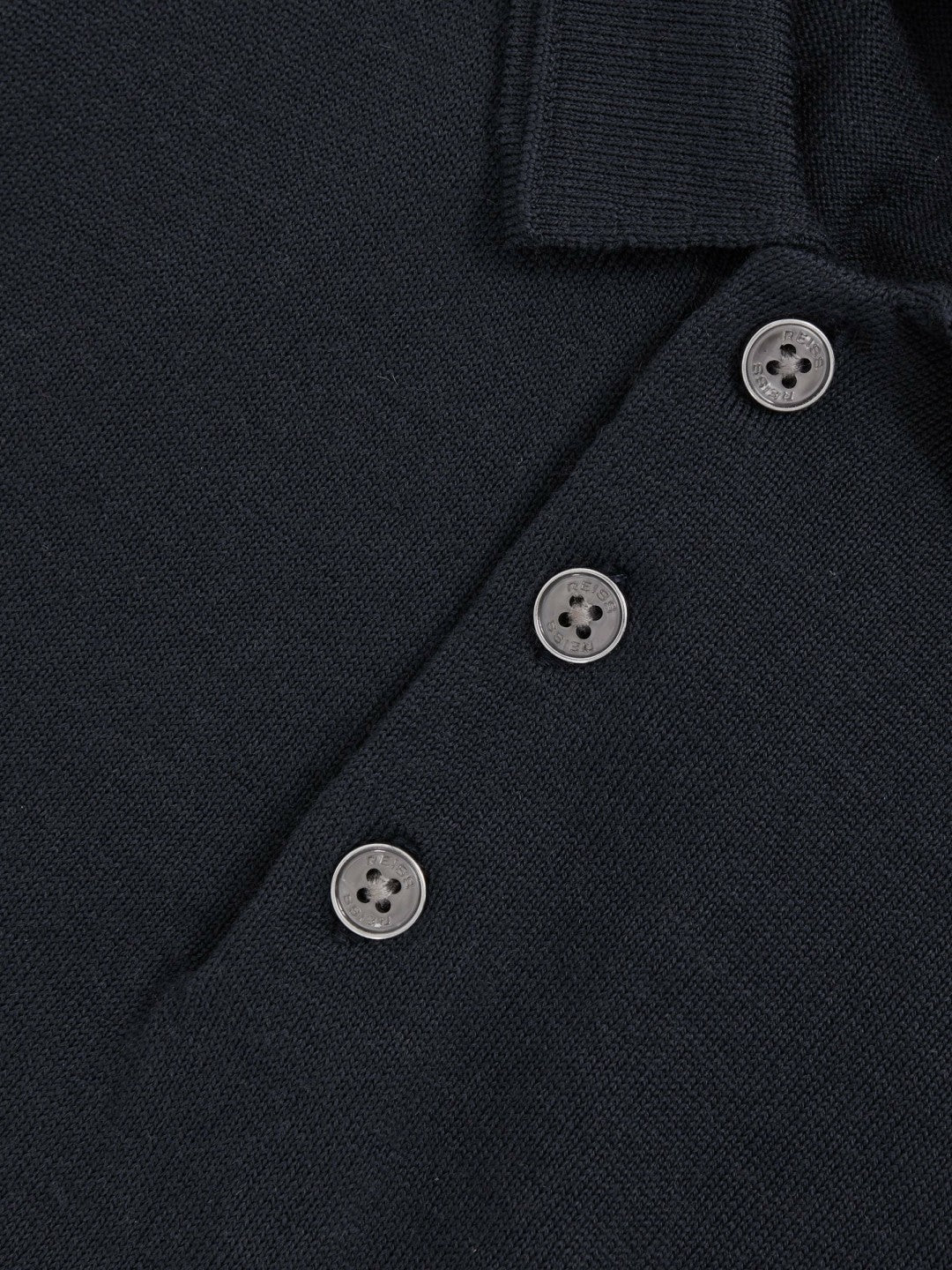 3-9 yrs Merino Wool Short Sleeve Polo Shirt in Midnight Navy
