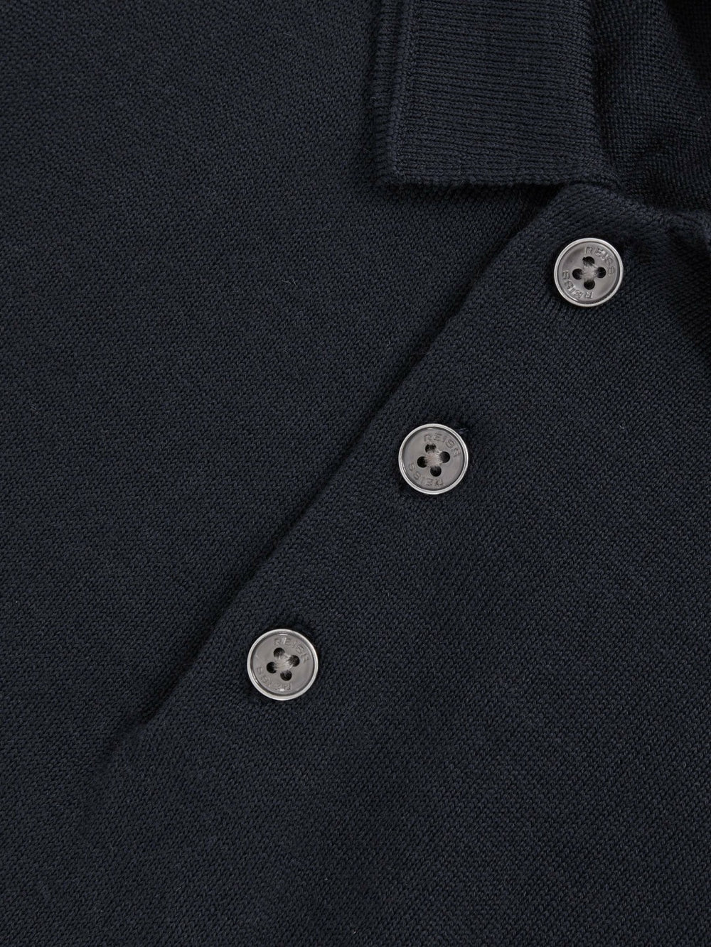 9-13 yrs Merino Wool Short Sleeve Polo Shirt in Midnight Navy