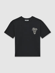 Cotton Motor Cars-Print T-Shirt in Blue