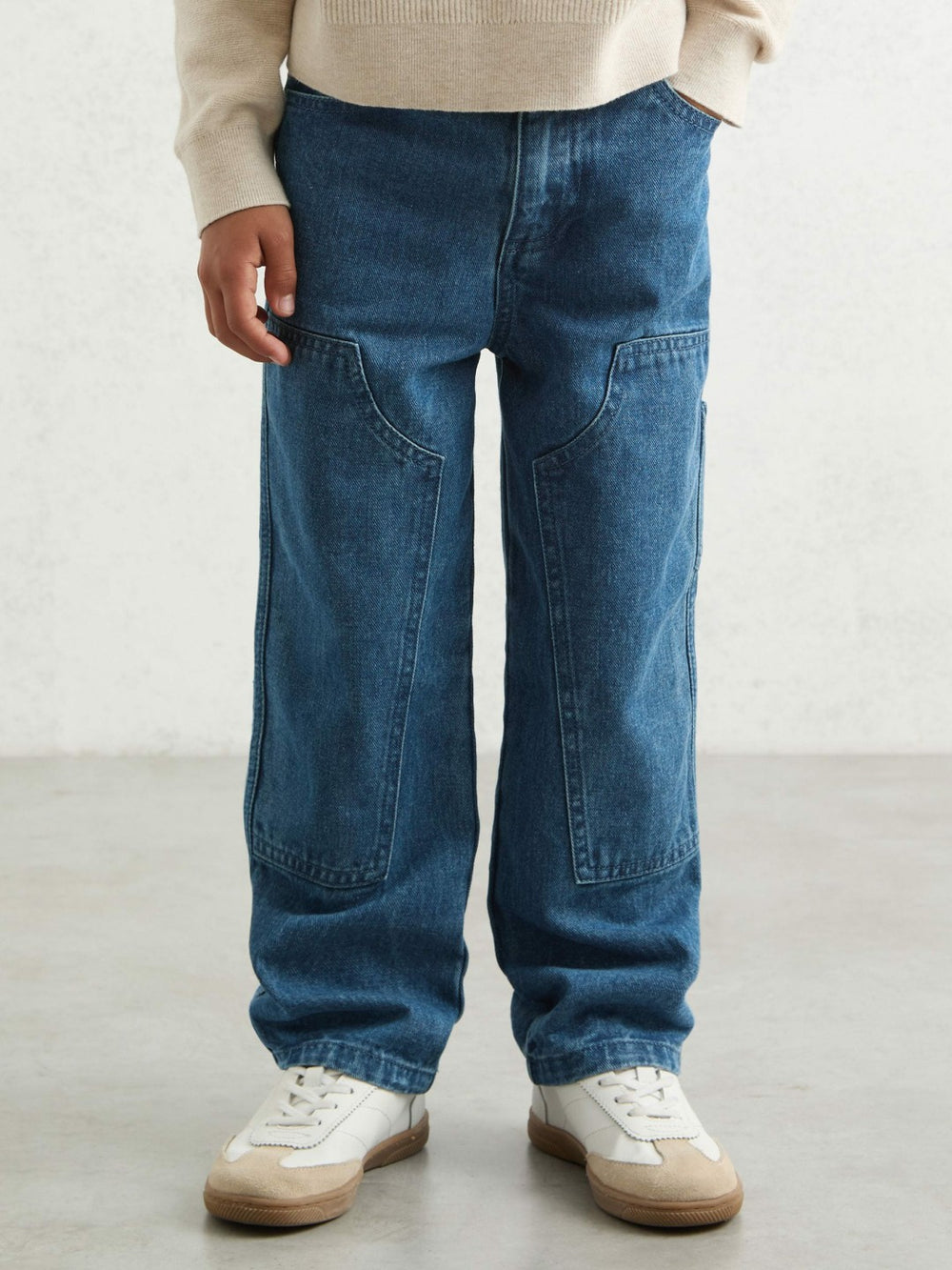 3-9 yrs Straight-Leg Carpenter Jeans in Mid Blue