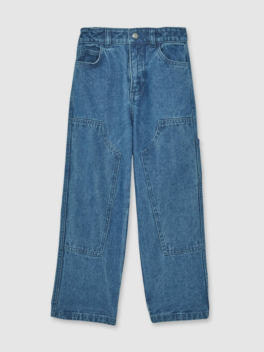 9-13 yrs Straight-Leg Carpenter Jeans in Mid Blue