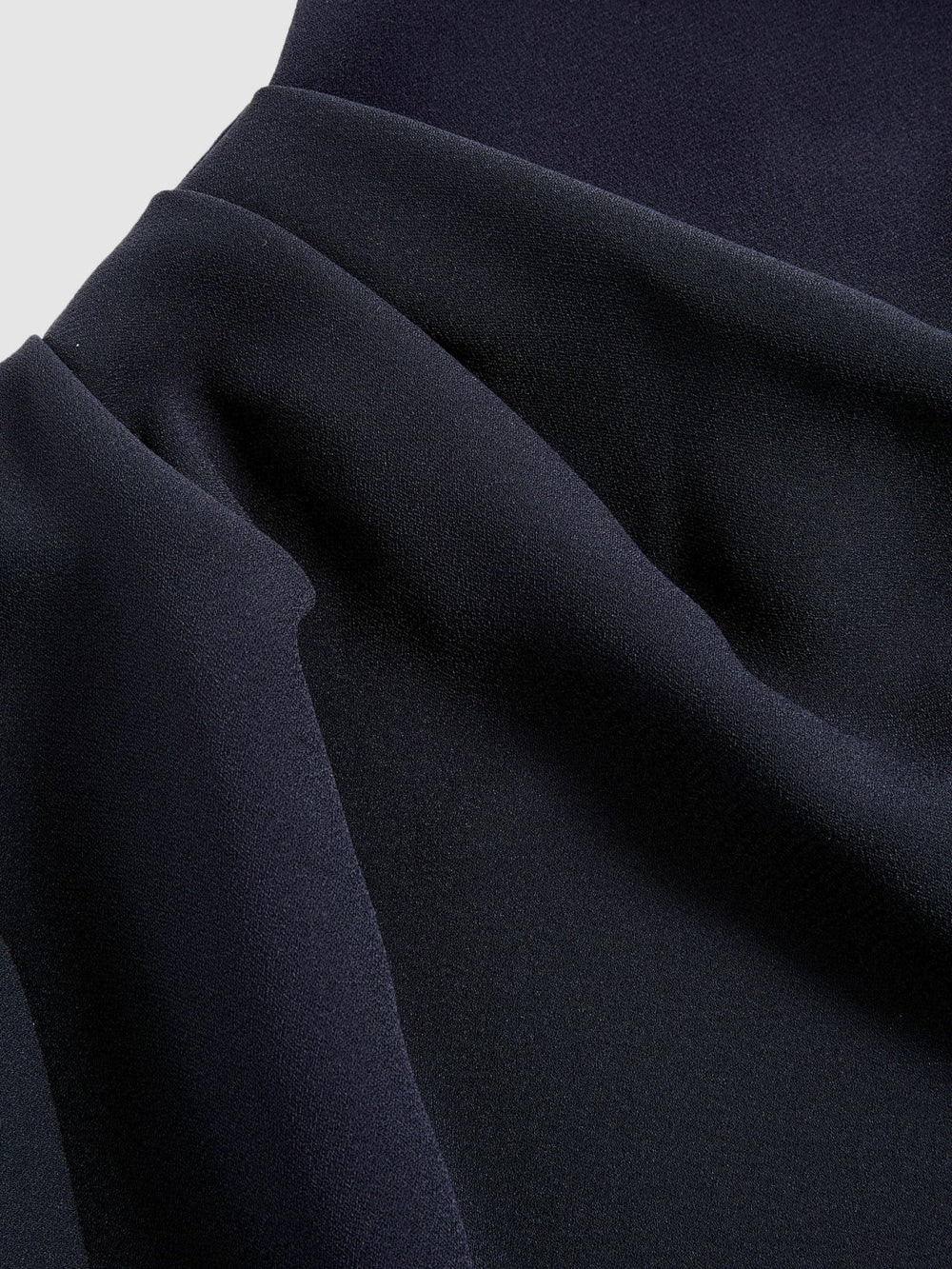One-Shoulder Draped Top in Navy