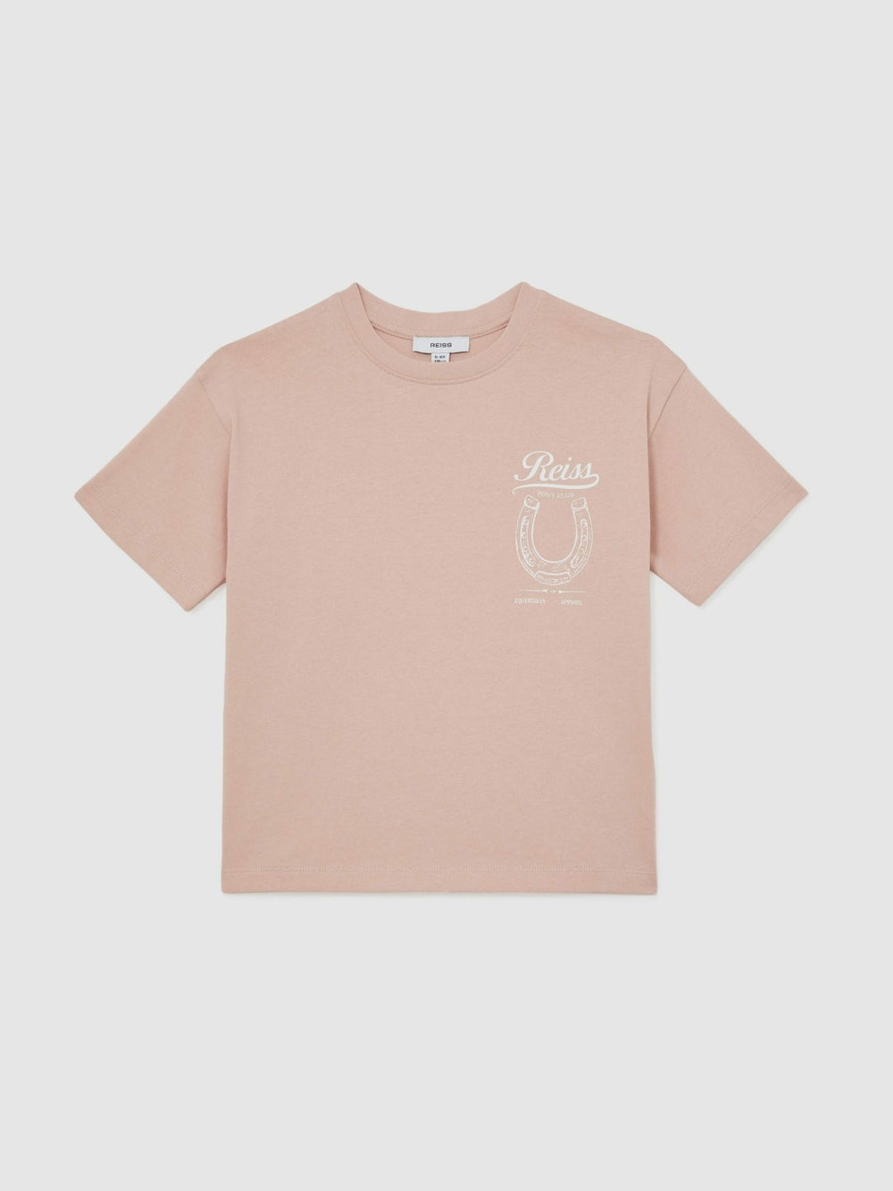 Cotton Pony Club Print T-Shirt in Pink