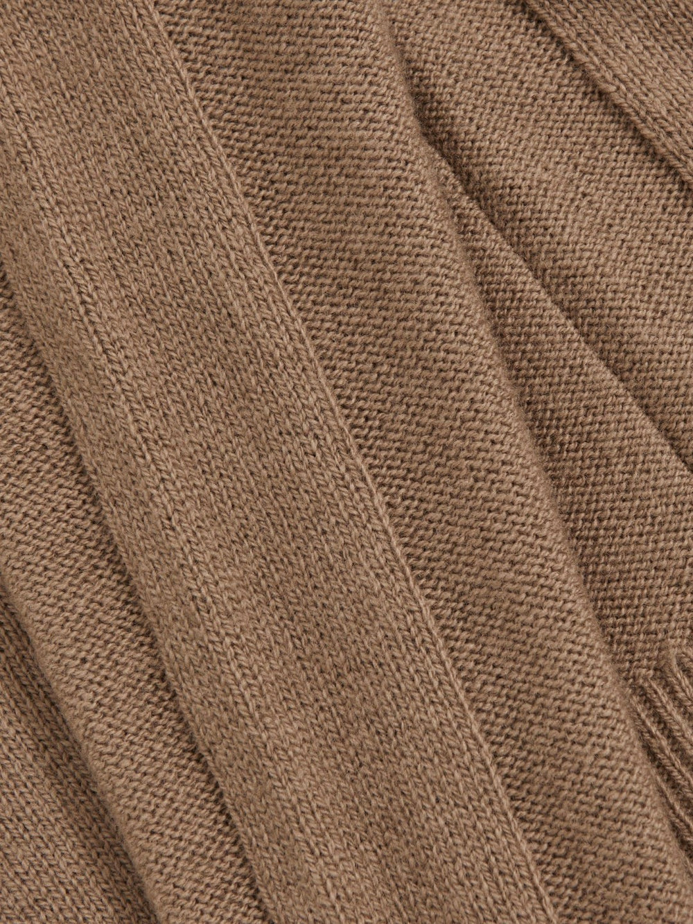 13-14 yrs Wool-Cashmere Reverse-Seam Jumper in Camel