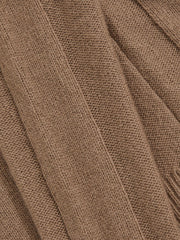 13-14 yrs Wool-Cashmere Reverse-Seam Jumper in Camel