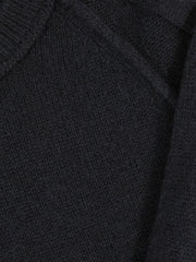 13-14 yrs Wool-Cashmere Reverse-Seam Jumper in Navy