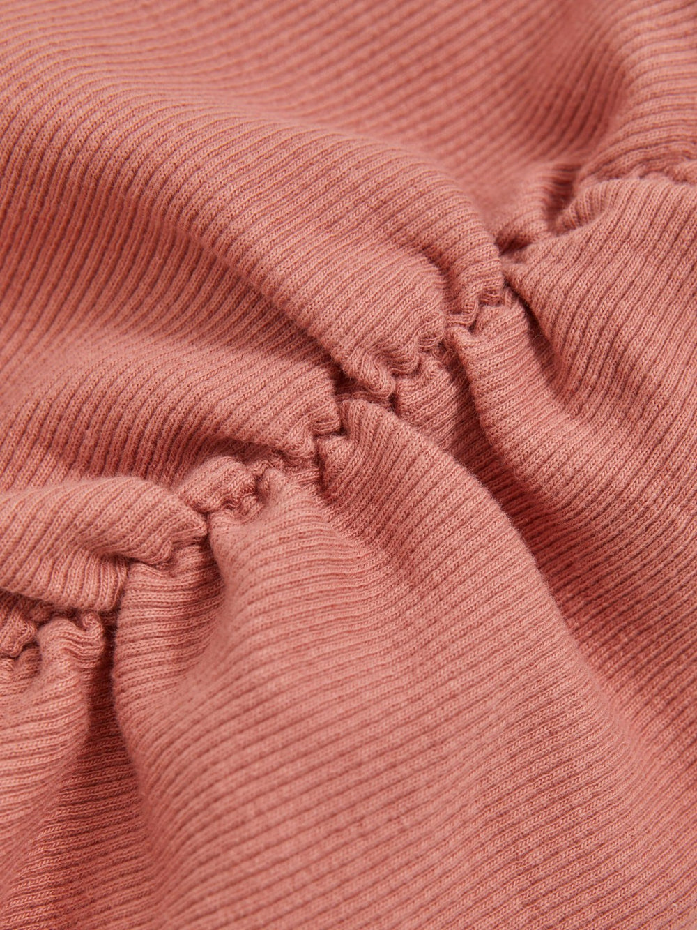 13-14 yrs Cotton Ruched Long-Sleeve T-Shirt with Stretch in Rose