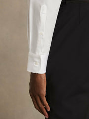 Regular Fit Cotton Double-Cuff Dinner Shirt Regular-Fit in White