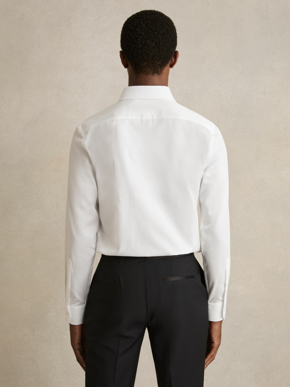 Regular Fit Cotton Double-Cuff Dinner Shirt Regular-Fit in White