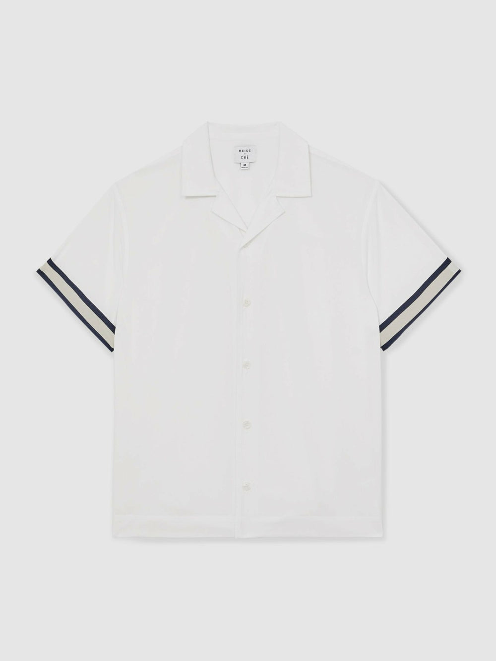 | Ché Stripe-Cuff Shirt in White