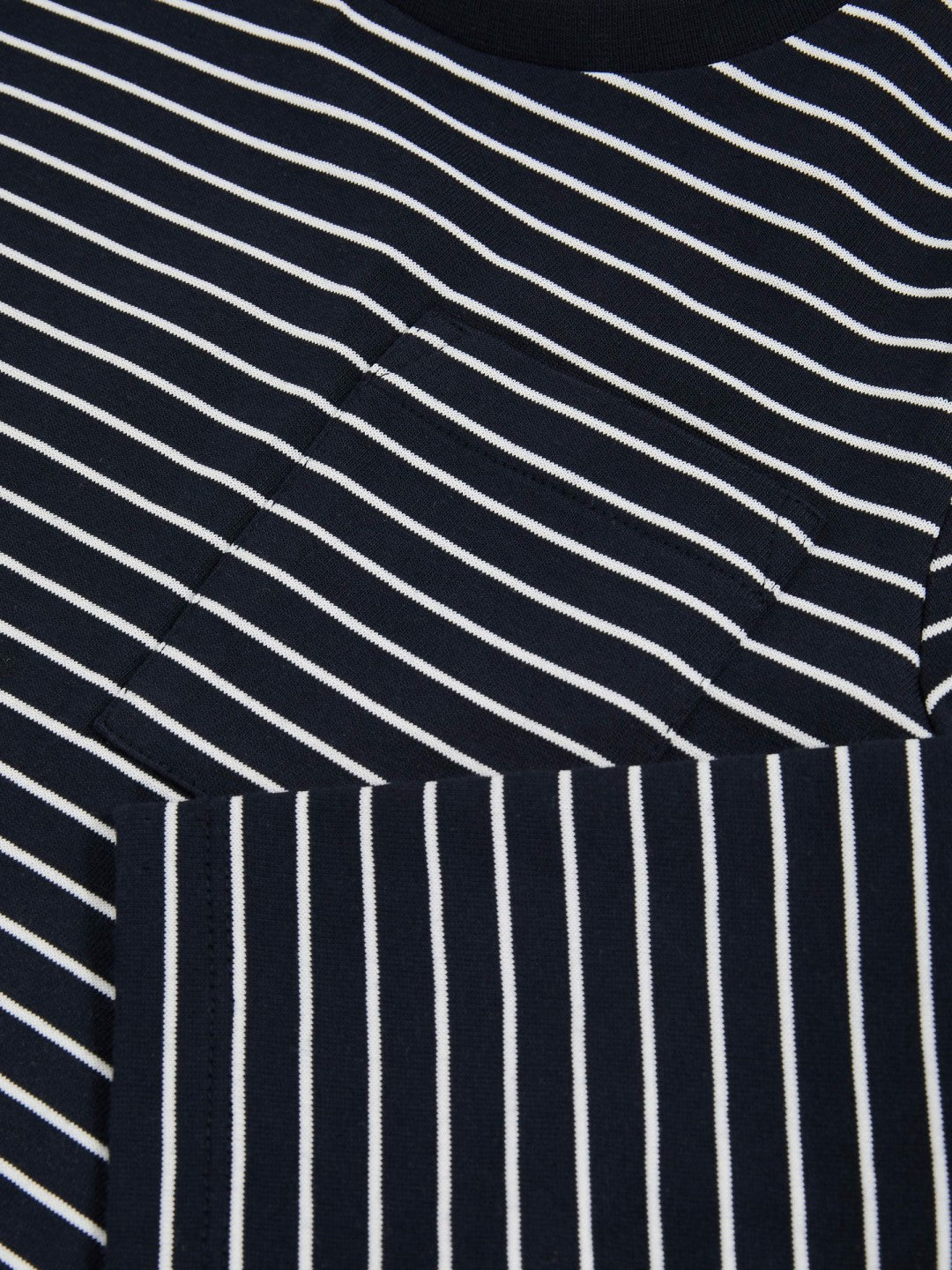 13-14 yrs Stretch-Cotton Stripe T-Shirt in Navy/White