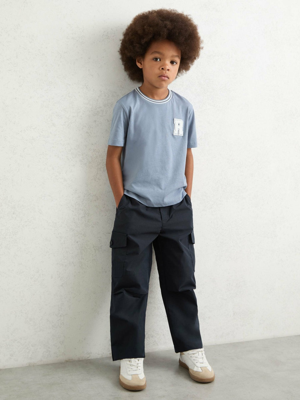 13-14 yrs Technical Straight Leg Cargo Trousers in Navy