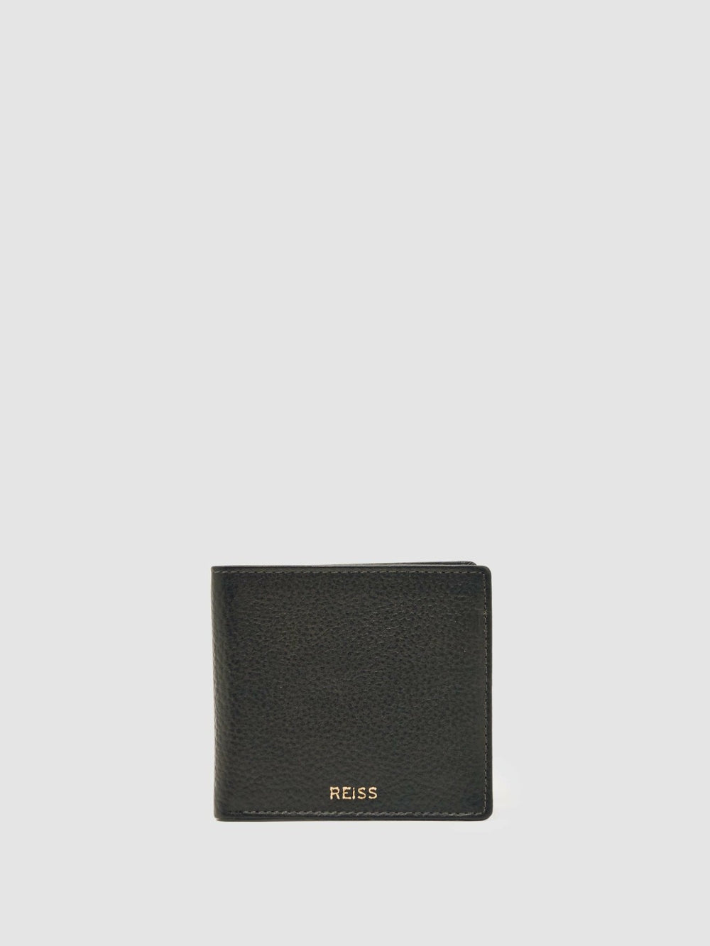 Grained Leather Wallet in Chocolate