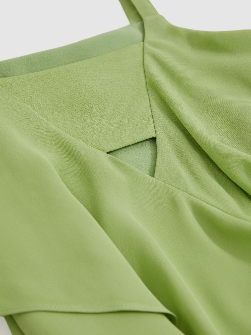 4-9 yrs Handkerchief-Hem Sleeveless Dress in Green