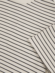 13-14 yrs Cotton-Blend Stripe T-Shirt in White/Navy