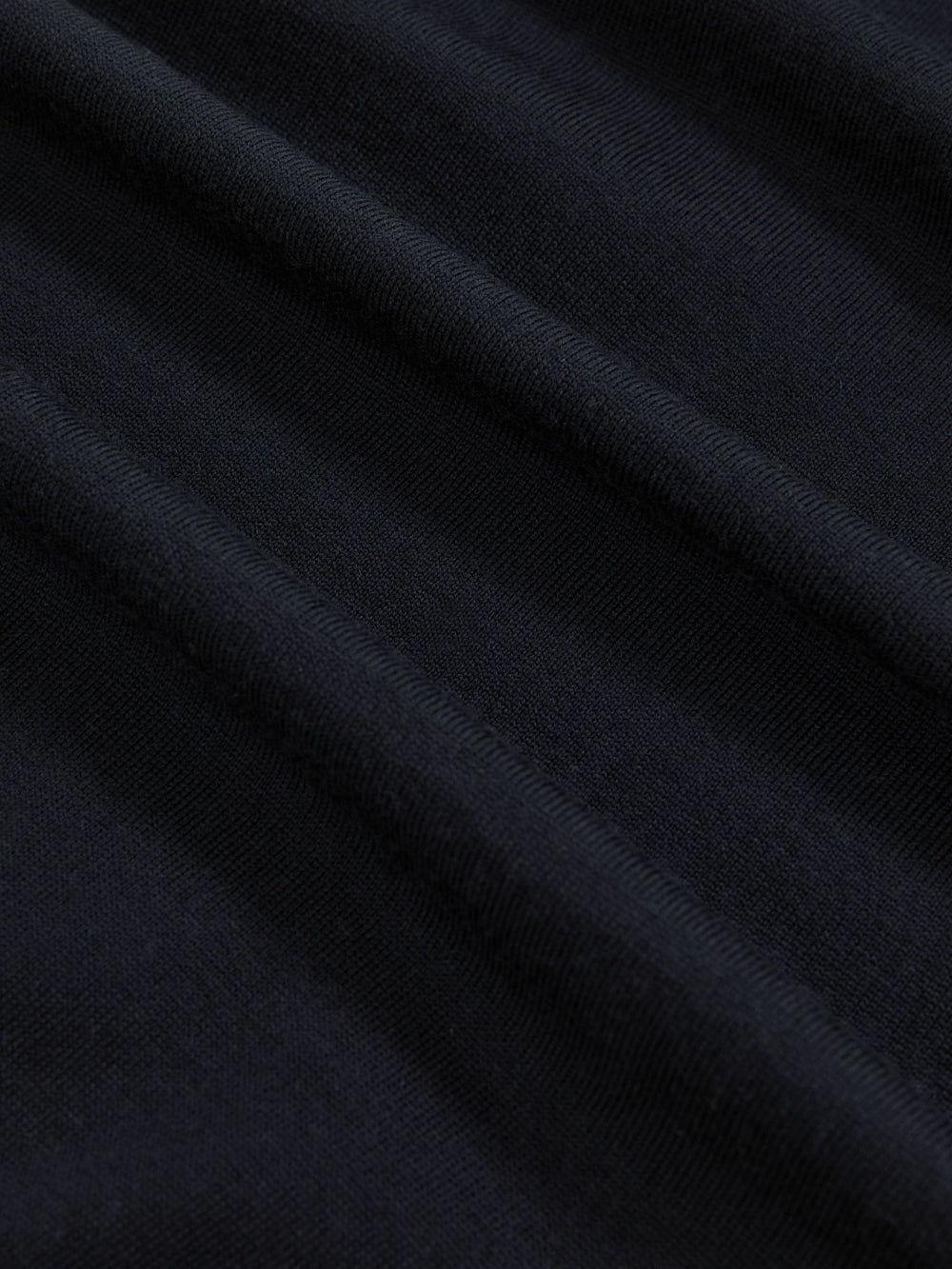 Merino Wool Crew Neck Jumper in Midnight Navy
