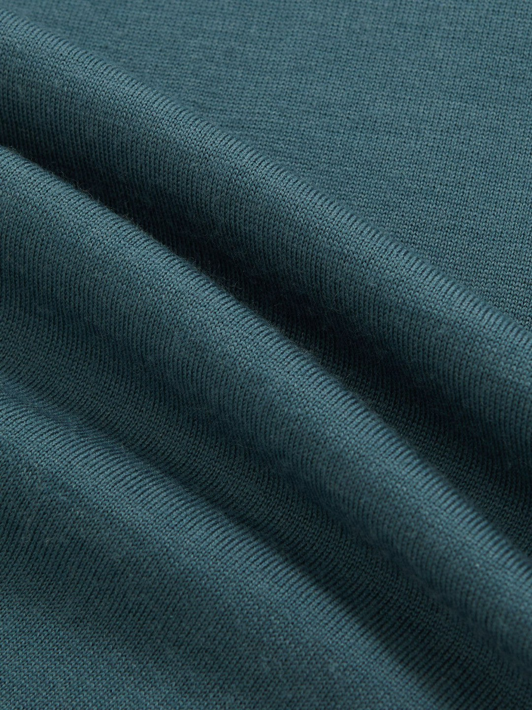 Merino Wool Half Zip Jumper in Orion Blue