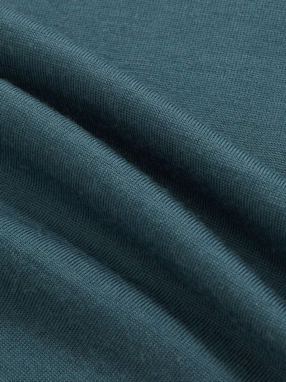 Merino Wool Half Zip Jumper in Orion Blue