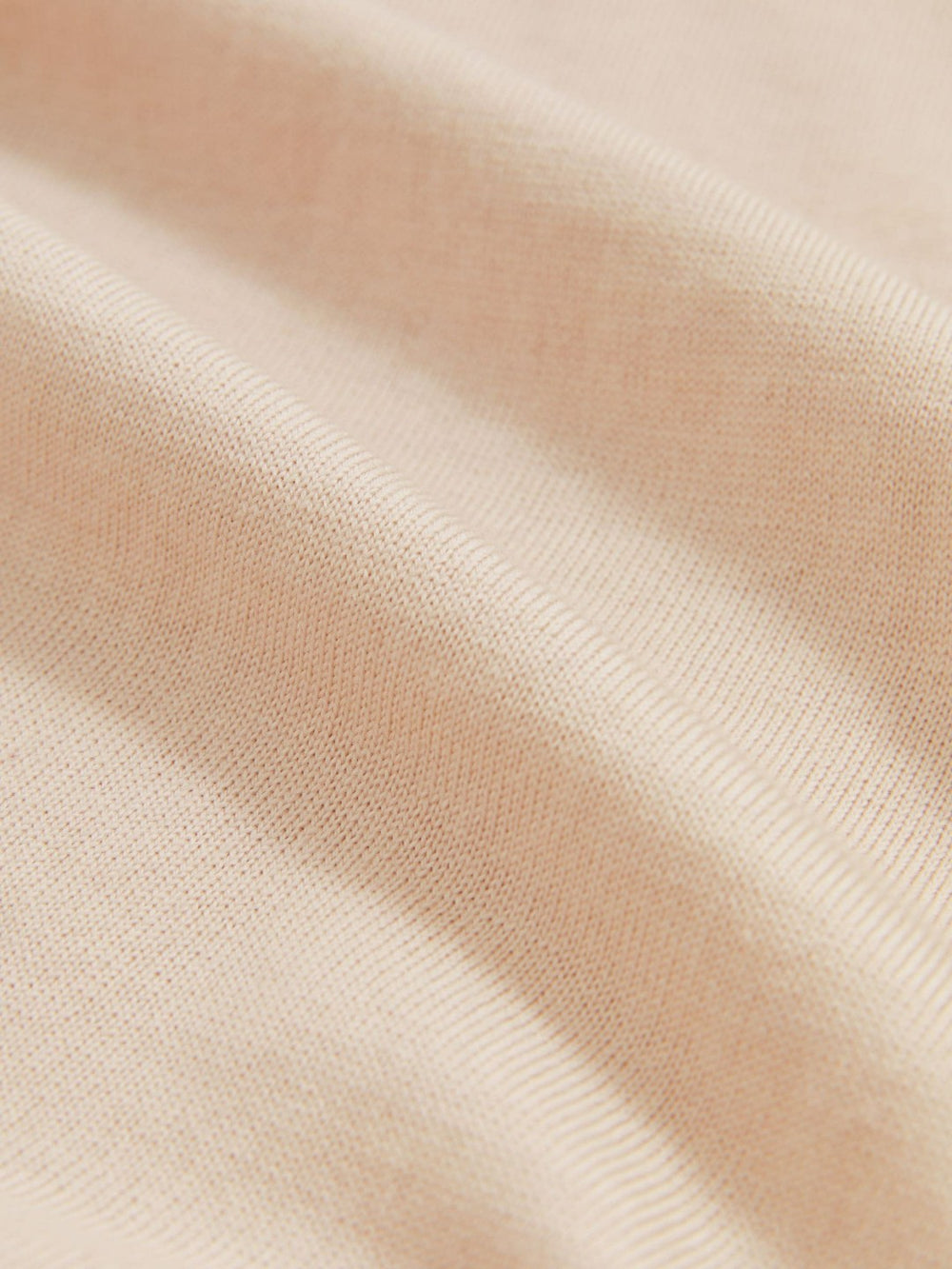 Merino-Wool Crew-Neck Jumper in Beige