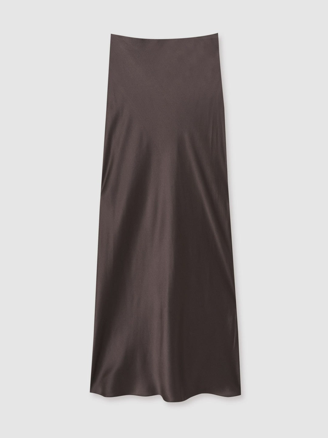 Silk Slip Maxi Skirt in Mauve