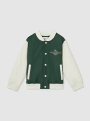9-13 yrs SmileyWorld Bomber Jacket in Dark Green
