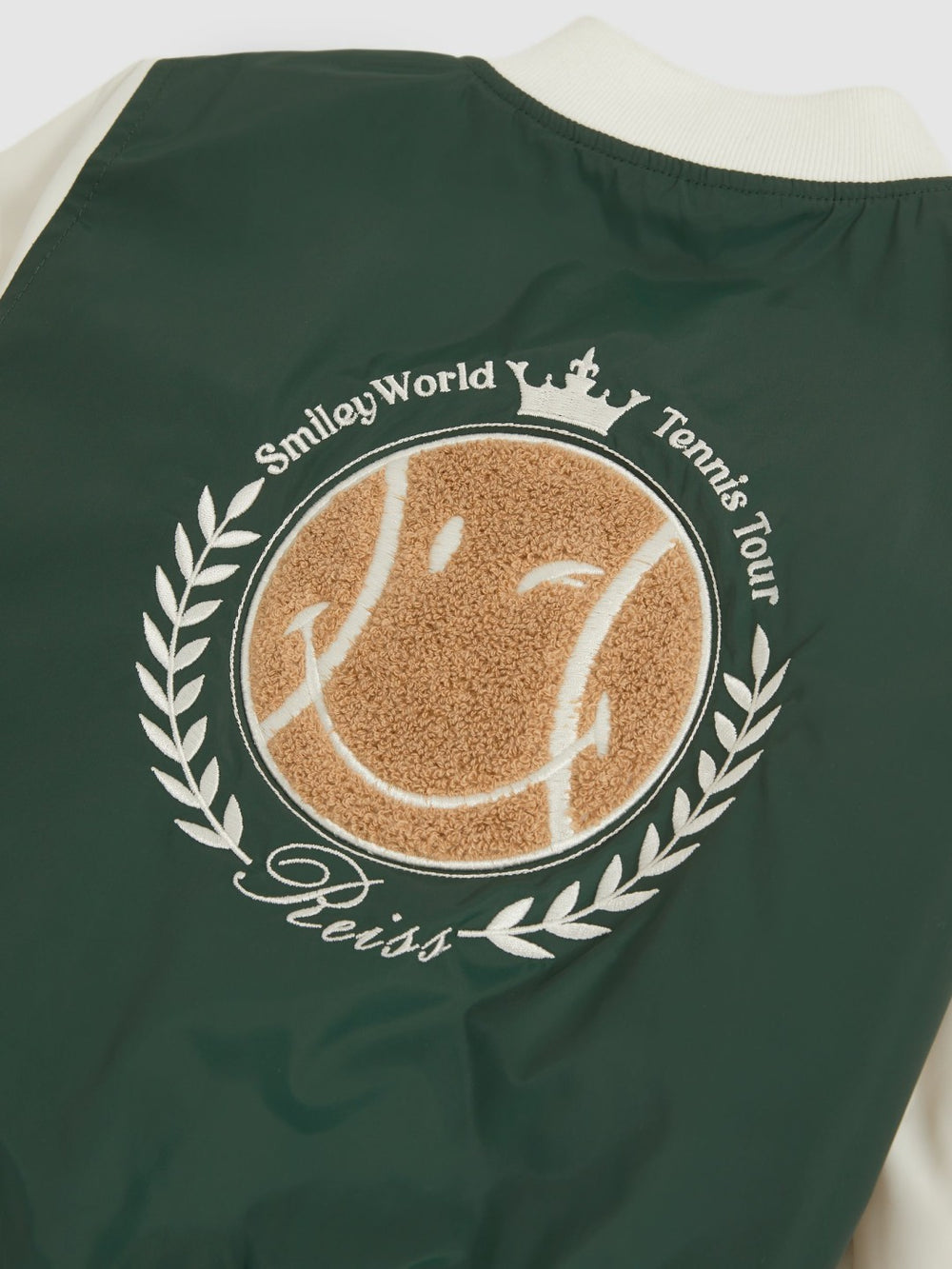 9-13 yrs SmileyWorld Bomber Jacket in Dark Green