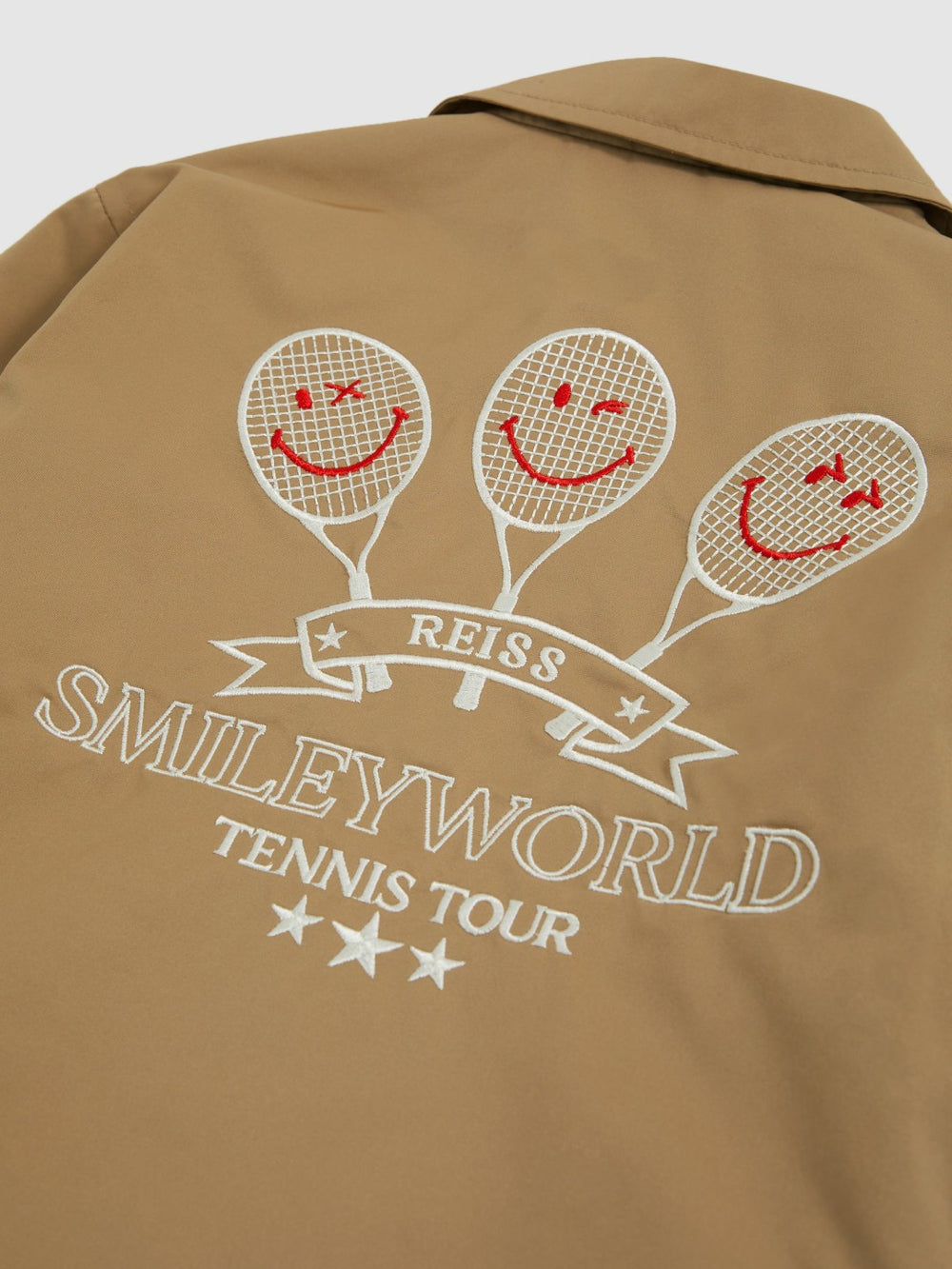 13-14 yrs SmileyWorld Harrington Jacket in Stone