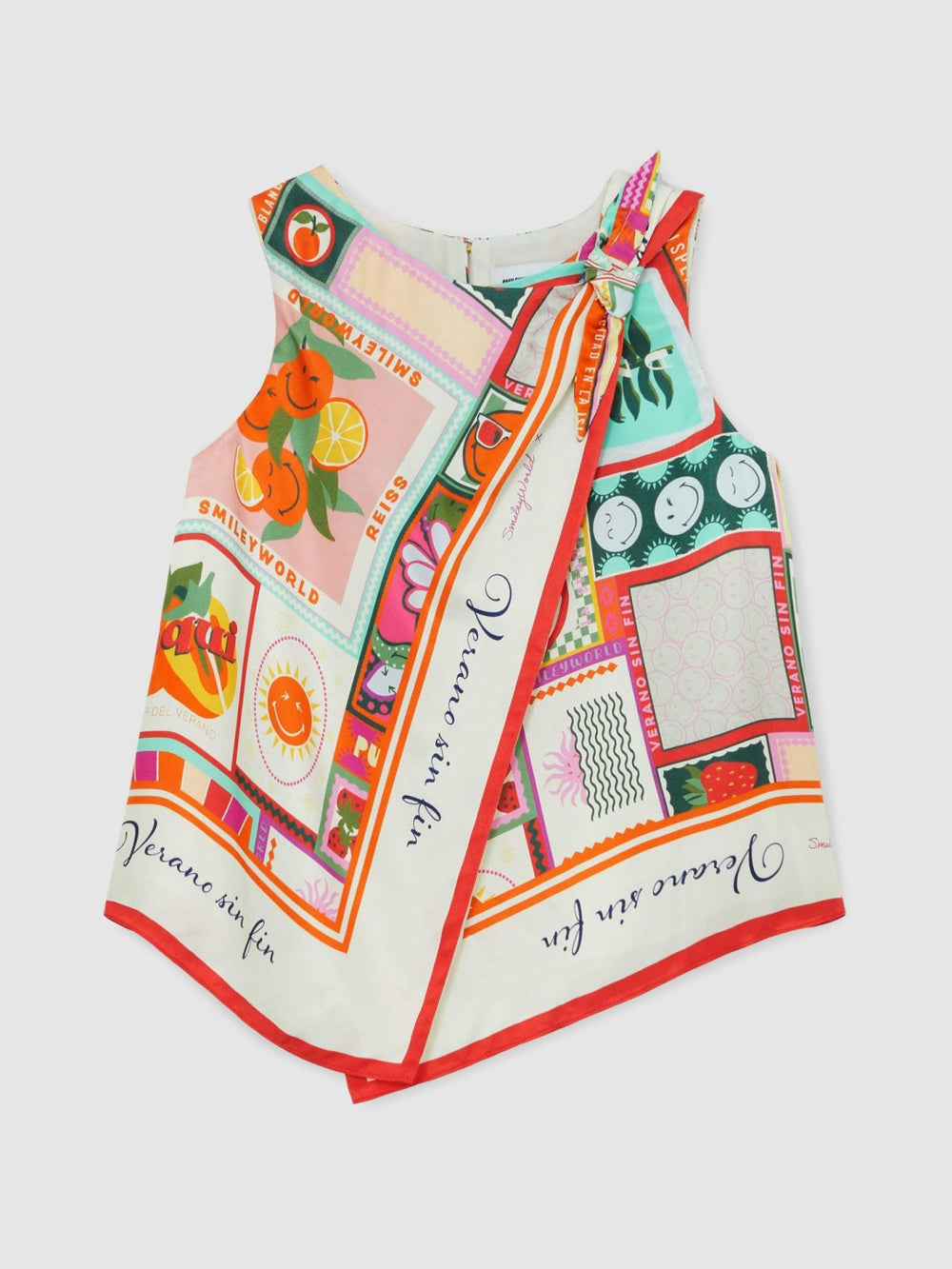 4-9 yrs SmileyWorld Motif Print Top in Multi