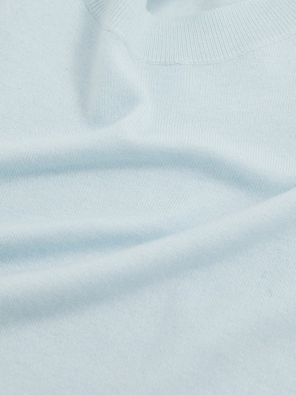 Merino Wool Crew-Neck Jumper in Blue