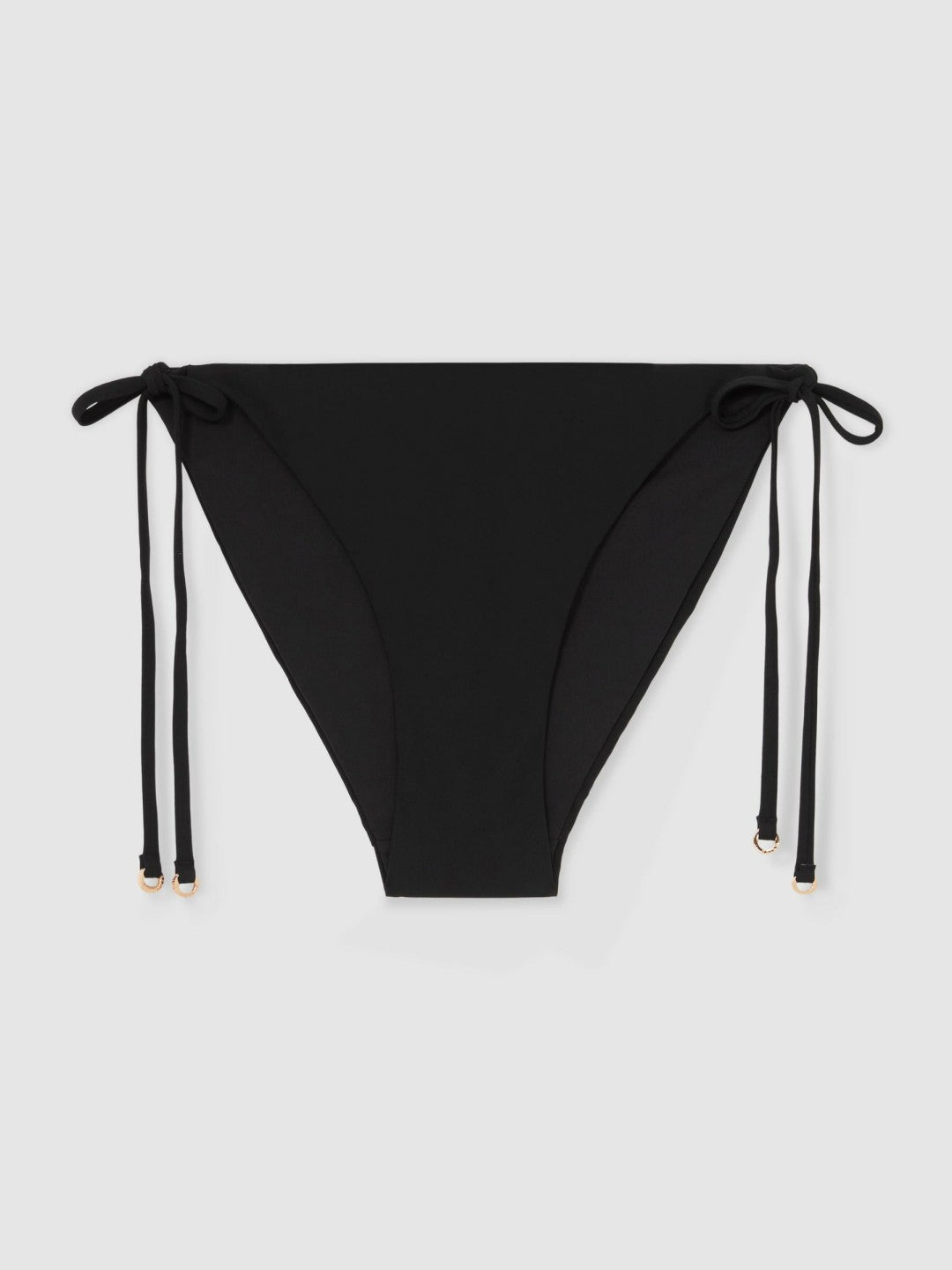 Side Tie Bikini Bottoms in Black