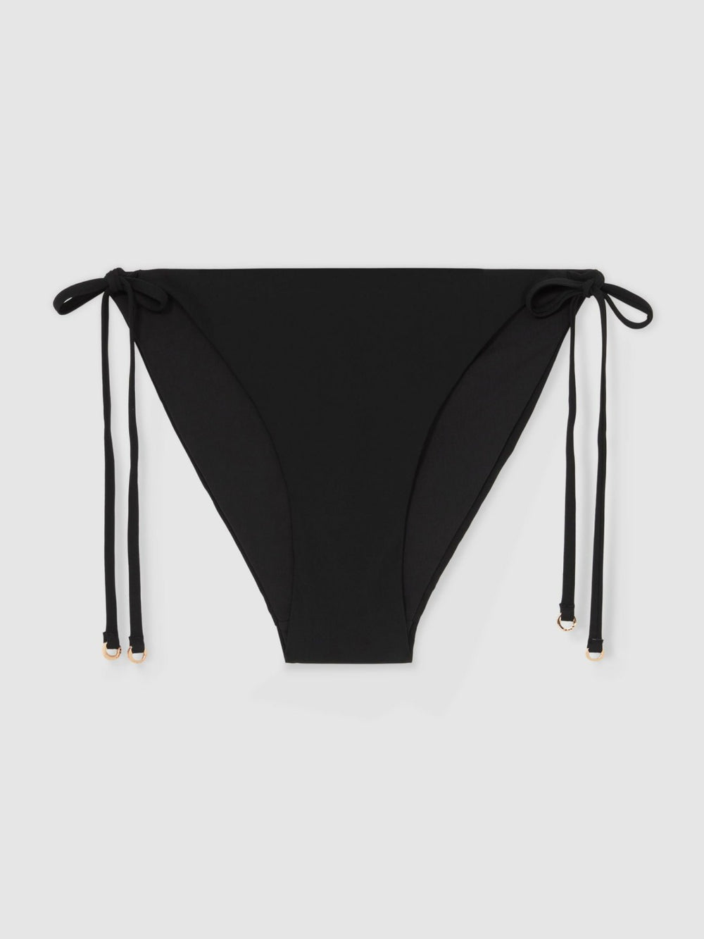 Side Tie Bikini Bottoms in Black