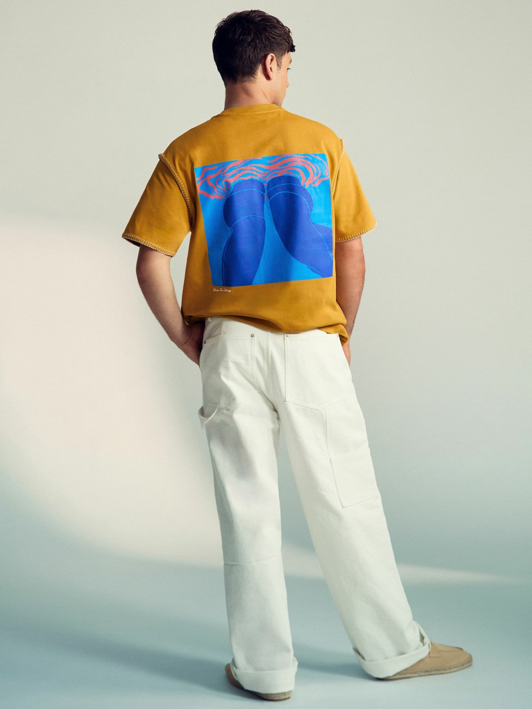 | Tom Daley Graphic-Print T-Shirt in Yellow